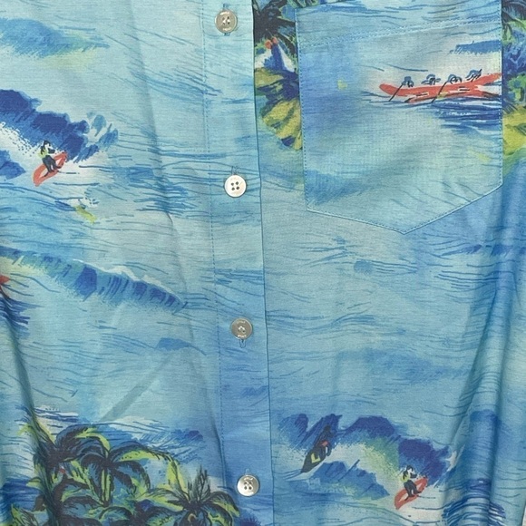 STAUD dress maxi NWT sz XS “Cameron” shirt dress island print - Picture 3 of 12